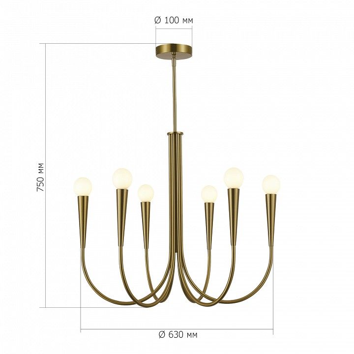 Люстра на штанге ST-Luce Dutchess SL1243.303.06