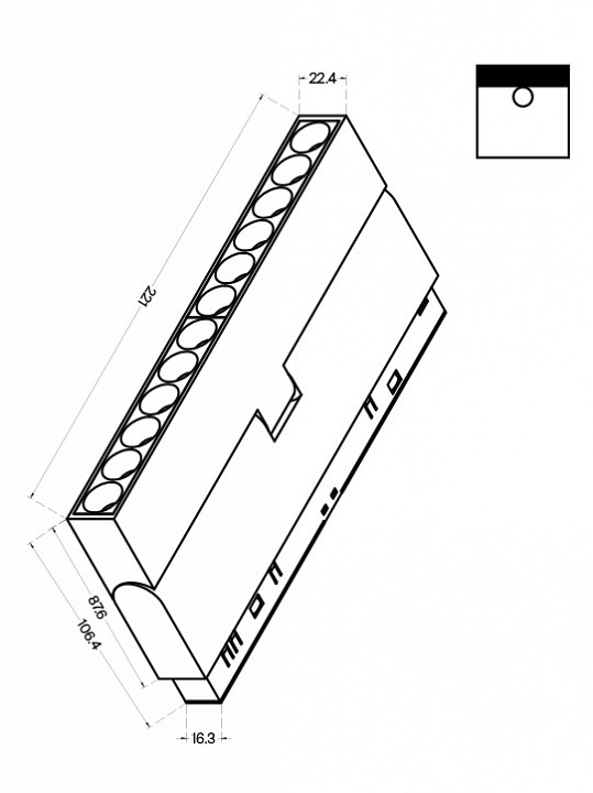 Накладной светильник Maytoni Technical Points rot TR033-4-12W3K-M-DS-B