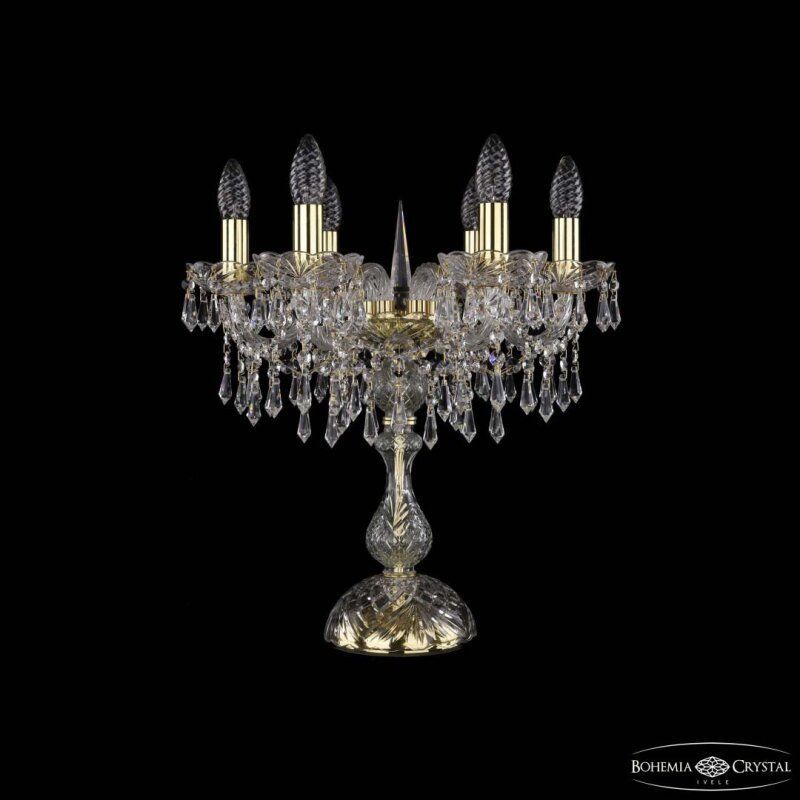 Настольная лампа декоративная Bohemia Ivele Crystal 1403 1403L/6/141-47 G