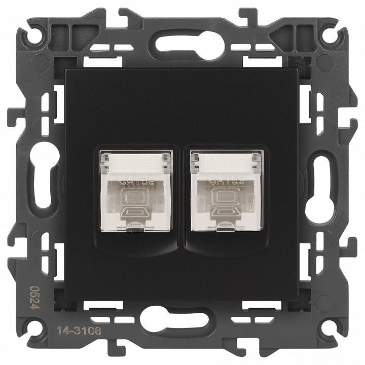 Розетка Ethernet RJ-45 без рамки Эра Эра Elegance 14-3108-05