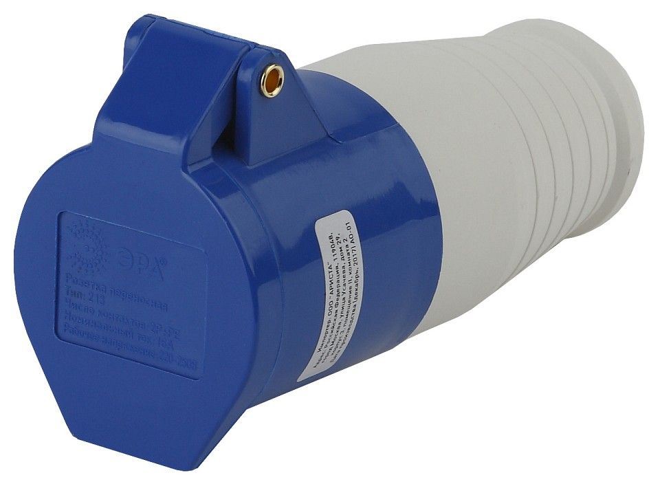 Розетка с заземлением Эра  R-16-2P-PE-IP44