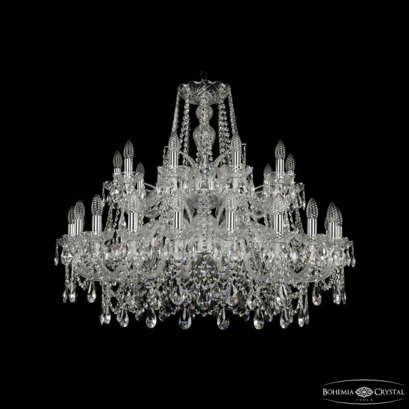 Подвесная люстра Bohemia Ivele Crystal 1411 1411/20+10/360/2d Ni