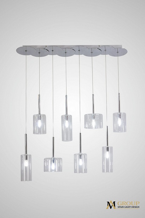 Подвесная люстра AM-Group AM355 AM355-8CLEAR