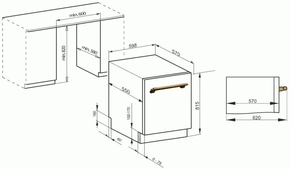 Встраиваемая посудомоечная машина Kaiser S60 U 88 XL EM