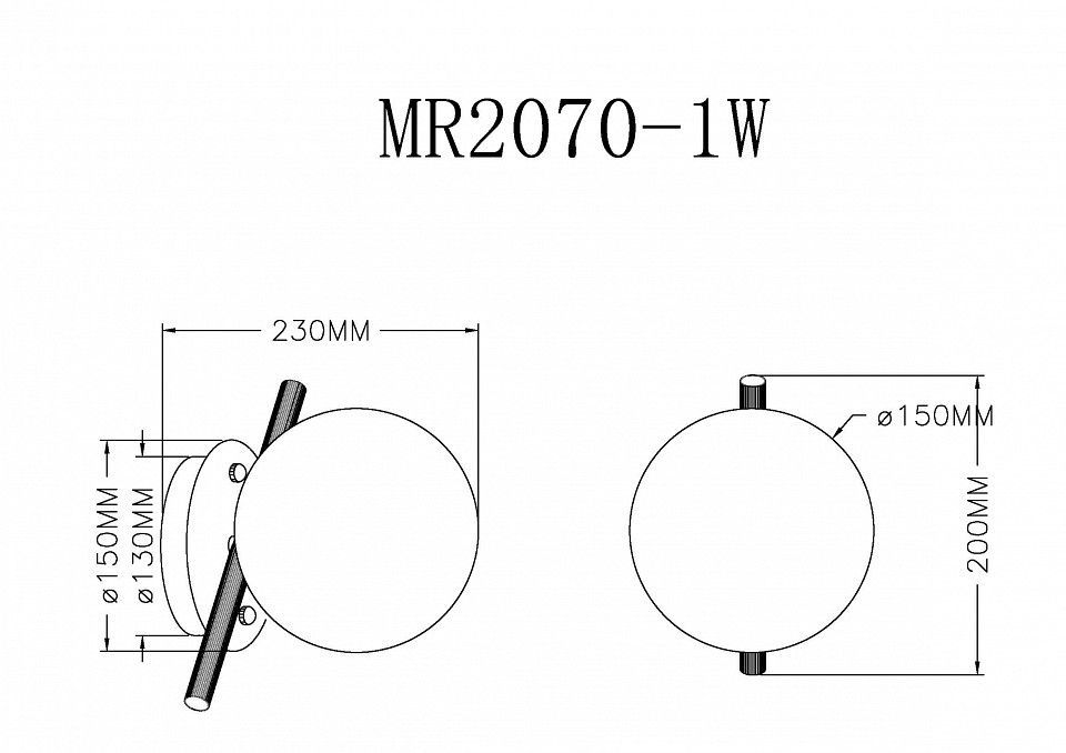 Бра MyFar Francis MR2070-1W