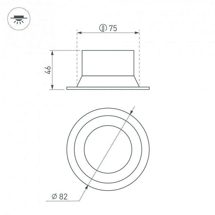 Встраиваемый светильник Arlight MS-BREEZE 035610(1)