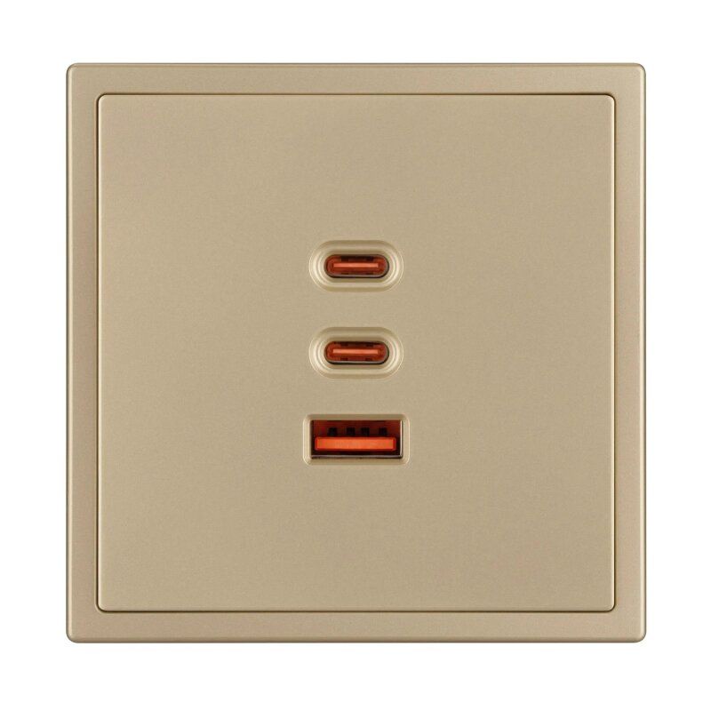 Механизм розетки 2хUSB type A и C Arlight NOBE 061836