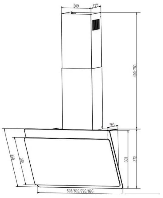 Вытяжка Faber TOCCO BK 60