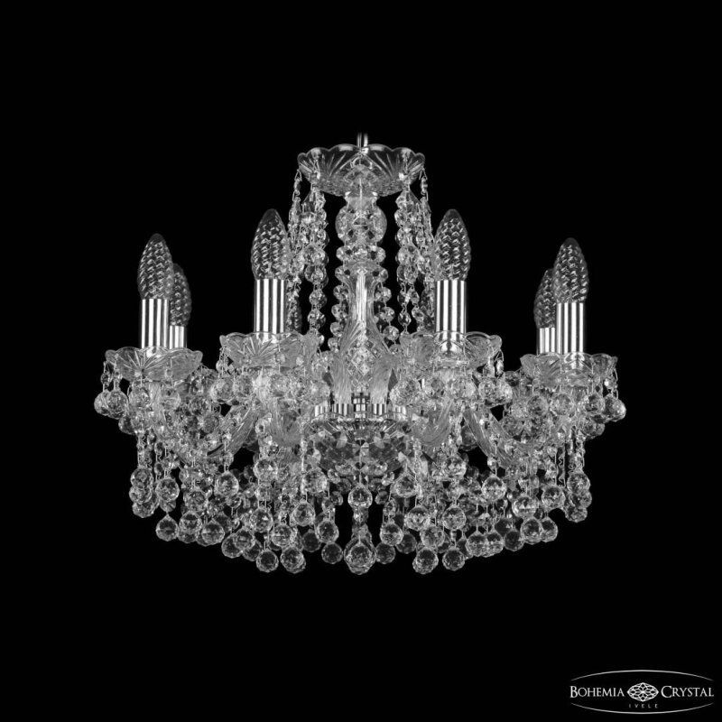 Подвесная люстра Bohemia Ivele Crystal 1409 1409/8/160 Ni