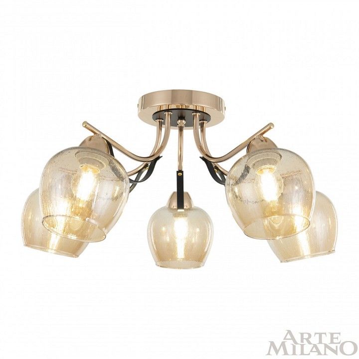 Потолочная люстра Arte Milano AMALFI-322306 322306/5 FG+BK
