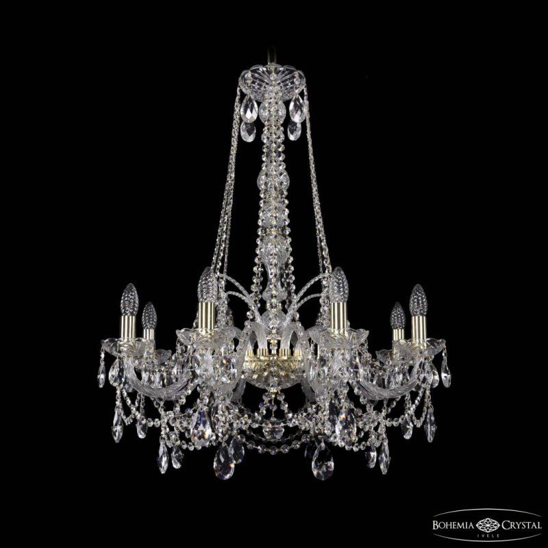 Подвесная люстра Bohemia Ivele Crystal 1411 1411/8/240/h-83 G