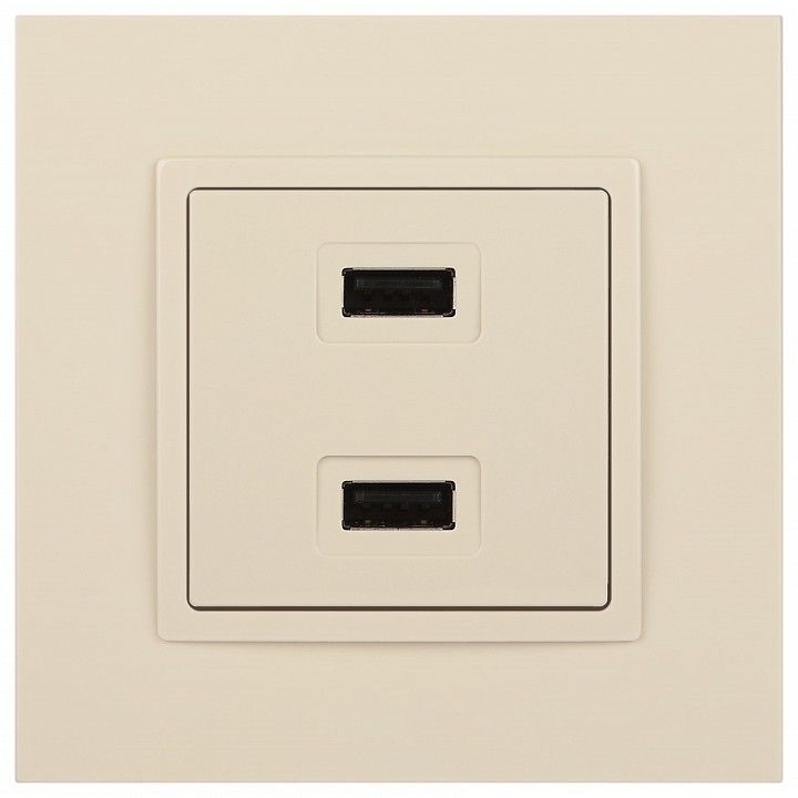 Розетка 2хUSB type A без рамки Эра Эра Elegance 14-4110-02