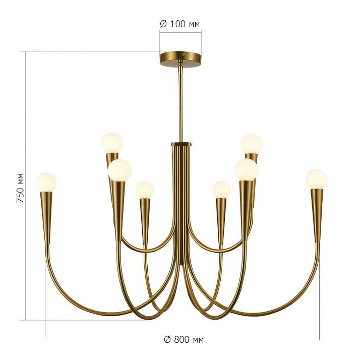 Люстра на штанге ST-Luce Dutchess SL1243.303.09