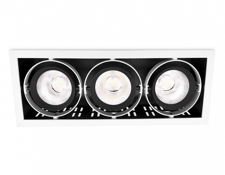 Встраиваемый светильник Ambrella Light Classic T81 T813 BK/CH 3*12W 4200K