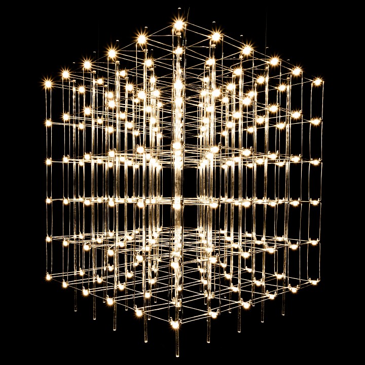 Подвесная люстра O-LUCE Cosmic Glass ячейка 15*15 см 1094011-0