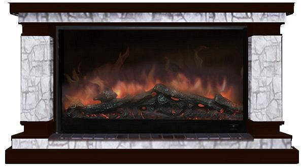 Комплект из электрокамина напольного и портала (143x45x82.5 см) Лорд Старый Город Premier S14 ЛО000072