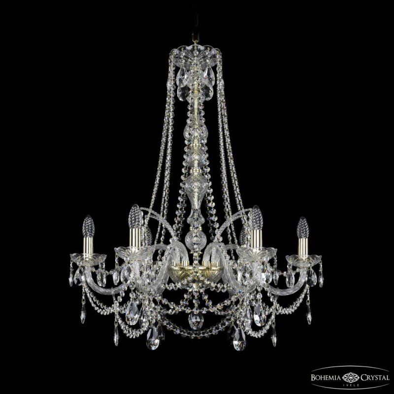 Подвесная люстра Bohemia Ivele Crystal 1411 1411/6/240/h-83 G