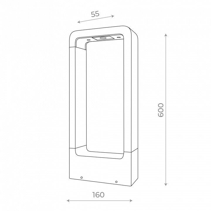 Наземный низкий светильник ST-Luce Erta SL9506.405.01