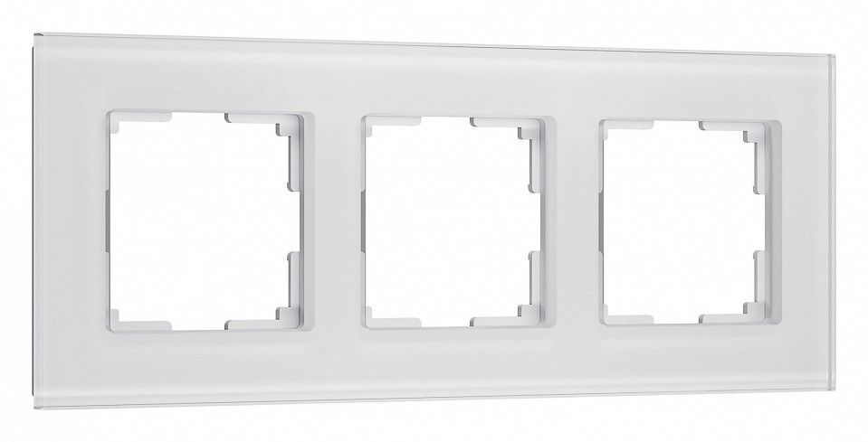 Рамка на 3 поста Werkel Senso (белый, стекло soft-touch) W0033101