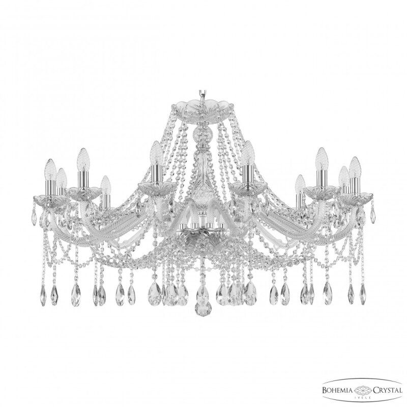 Подвесная люстра Bohemia Ivele Crystal 107 107/12/360 Ni