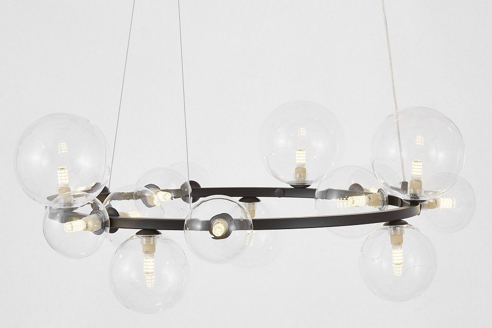 Подвесная люстра LUMINA DECO MERIDO LDP 7033-15 BK+CL