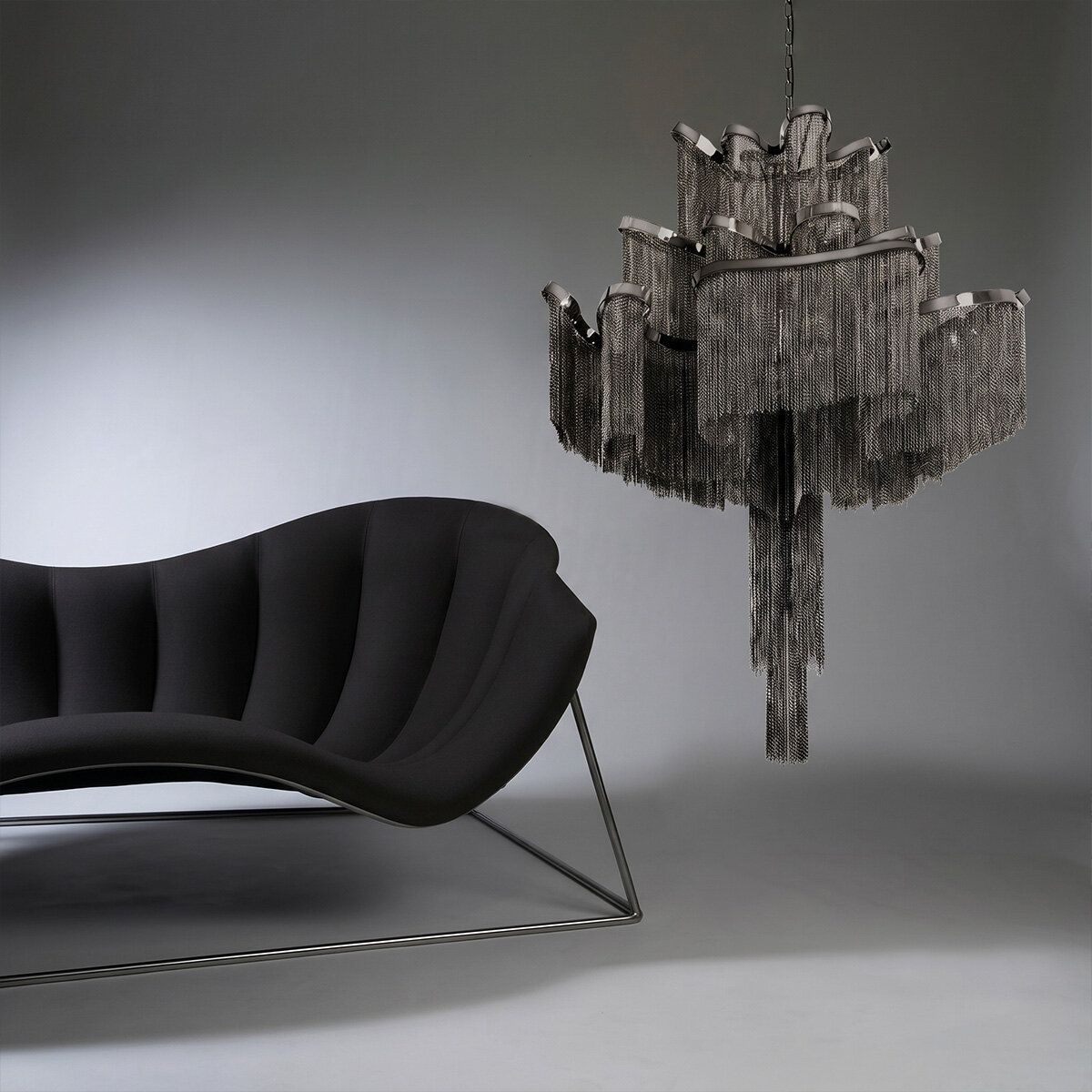 Люстра на штанге Loft it Stream 10208/600C Gunmetal