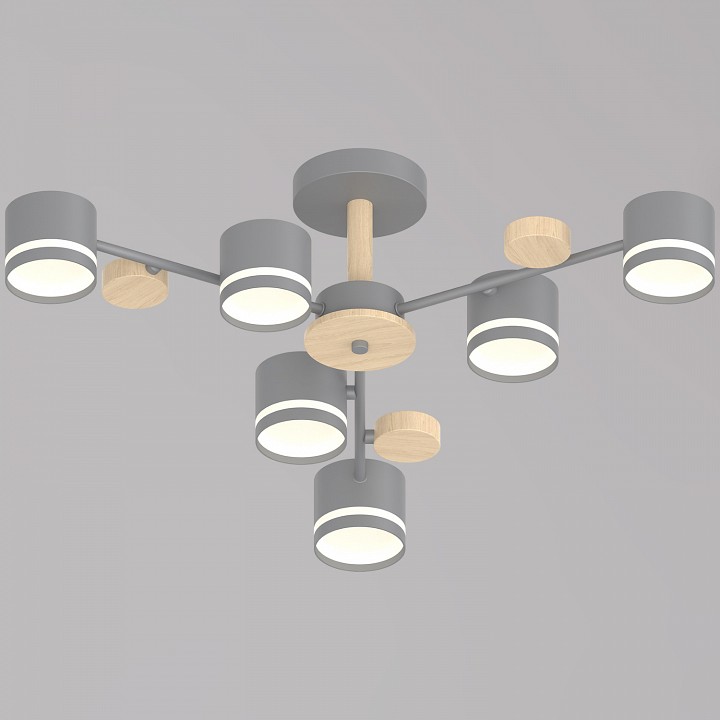 Люстра на штанге Reluce 68730 68730-0.3-06 GX53 GREY+WOOD