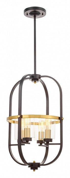 Люстра на штанге LUMINA DECO Monterey LDP 1141-4 BK+MD