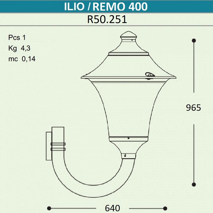 Светильник на штанге Fumagalli REMO R50.251.000.AXH27