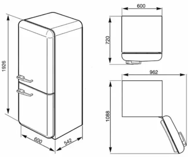 Холодильник Smeg FAB32RPN1