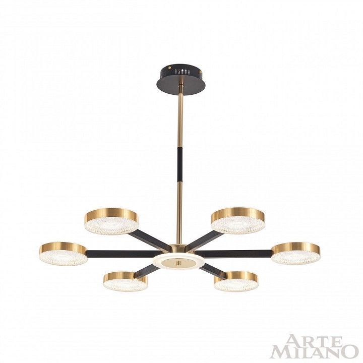 Люстра на штанге Arte Milano Ferrara-72079 272079/6 BK/GD