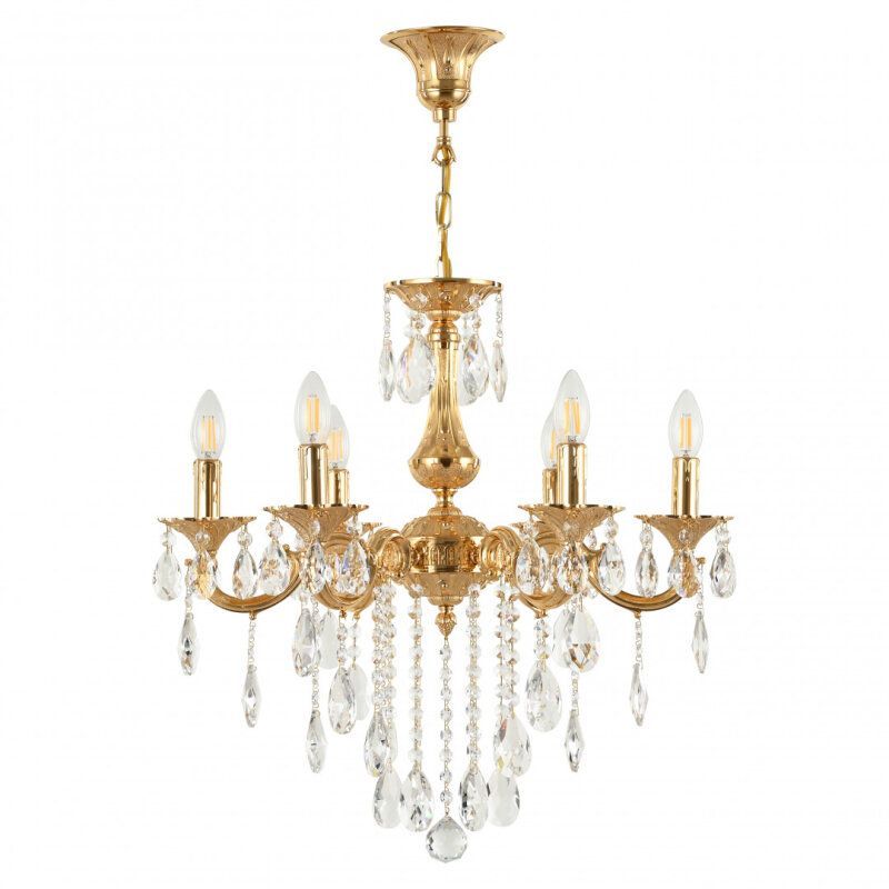 Подвесная люстра Bohemia Ivele Crystal AL77 AL77101/6/175 B G