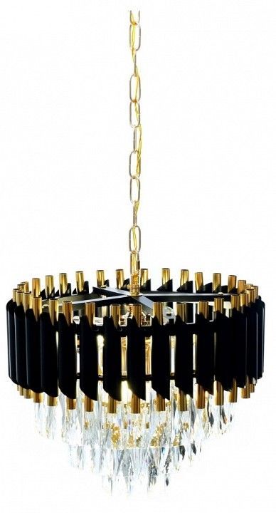 Подвесная люстра LUMINA DECO Funneli LDP 6003-400 BK+F.GD