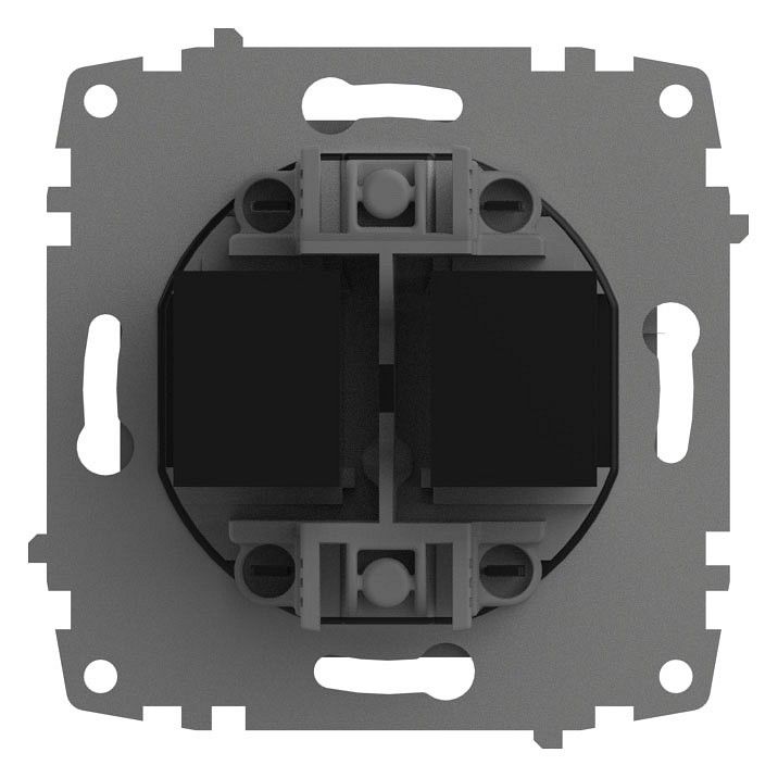 Розетка двойная Ethernet RJ-45 без рамки Elbi Eleсtriс Zena Vega 609-011000-248