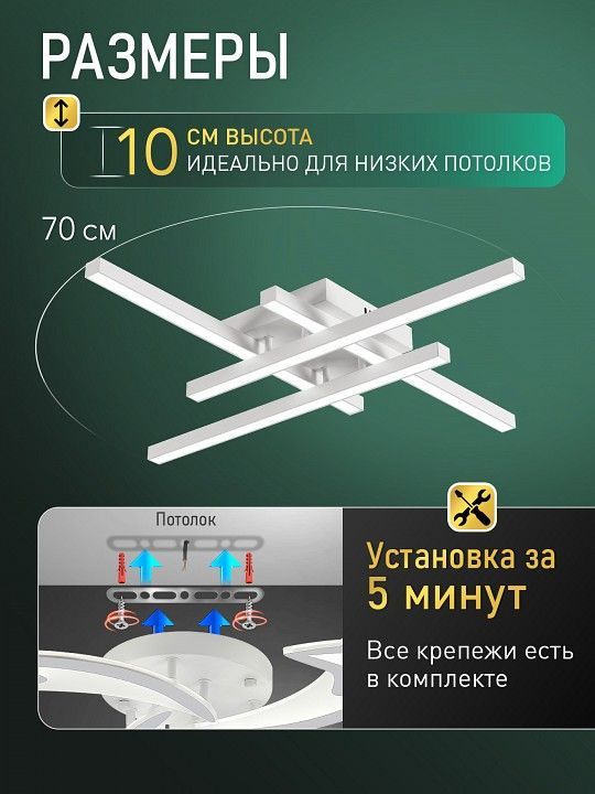 Потолочная люстра Natali Kovaltseva  HIGH-TECH LED LAMPS 82071