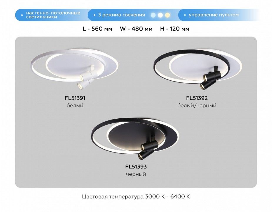 Накладной светильник Ambrella Light FL FL51392