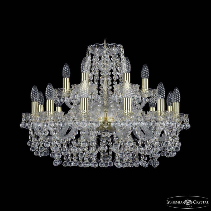 Подвесная люстра Bohemia Ivele Crystal 1409 1409/12+6/240 G
