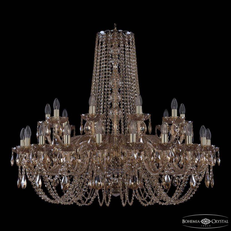 Подвесная люстра Bohemia Ivele Crystal 1402 1402/20+10/400 G M721