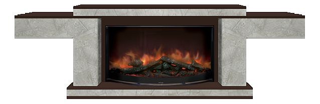 Комплект из электрокамина напольного и портала (217.5х41.5х70 см) Тауэр Марсель Rondo S86 ТА000022