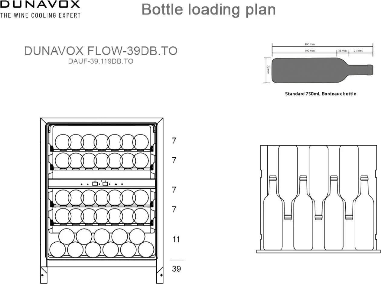 Винный шкаф Dunavox DAUF-39.119DOP.TO
