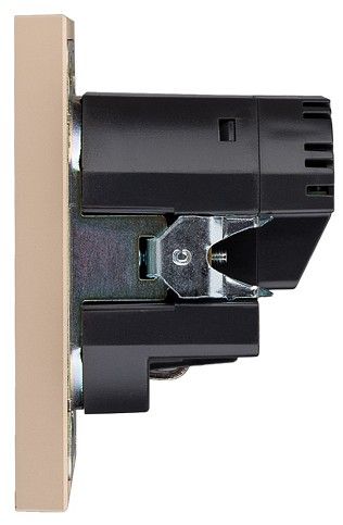 Розетка с заземлением и со шторкой и 2хUSB, без рамки Kranz STRONG KR-78-0704-8