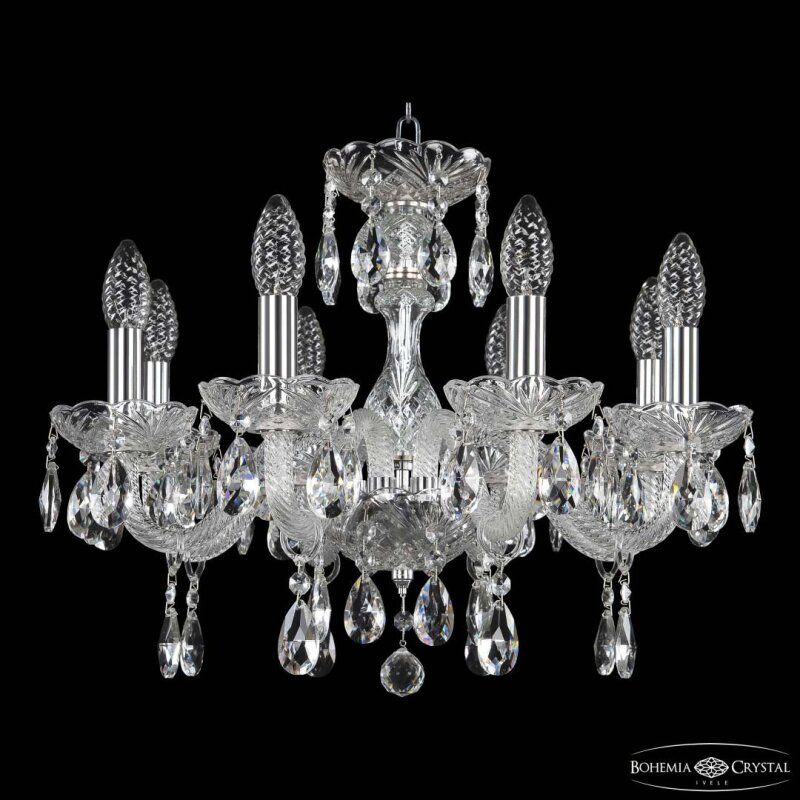 Подвесная люстра Bohemia Ivele Crystal 117 117/8/165 Ni