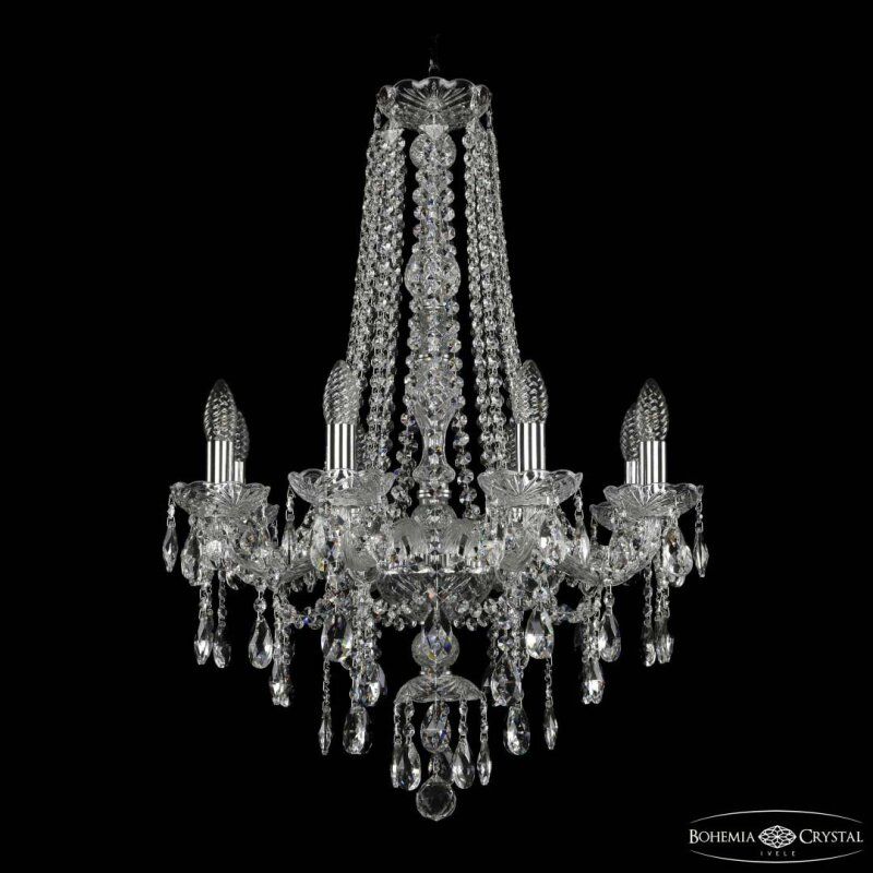 Подвесная люстра Bohemia Ivele Crystal 1415 1415/8/200/h-76 Ni