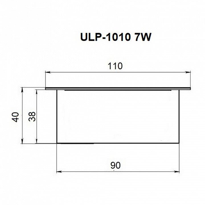 Встраиваемый светильник Uniel ULP-1010 UL-00007426