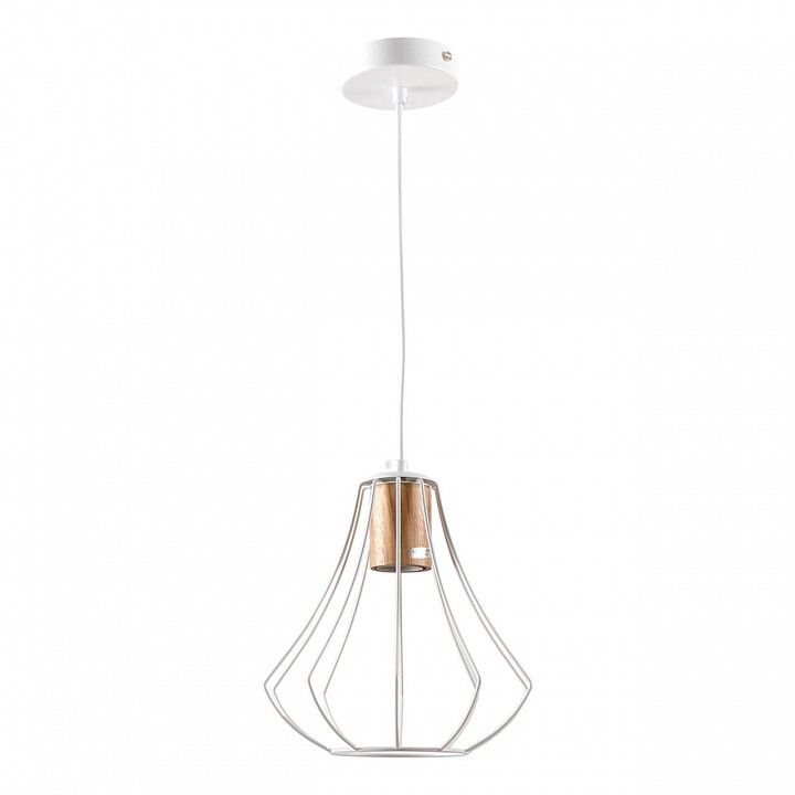 Подвесной светильник Imex MD.9052 MD.9052-1-P-WH+WOOD