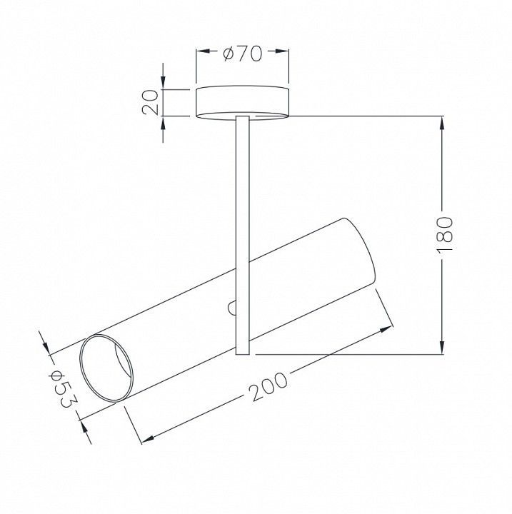 Светильник на штанге Maytoni Technical Элти C020CL-01B