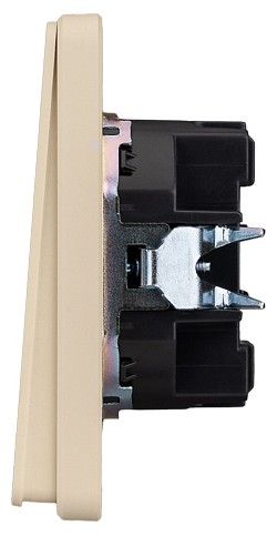 Выключатель двухклавишный с подсветкой без рамки Kranz ROUND KR-78-0714-7