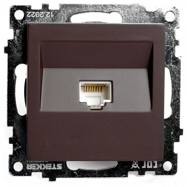 Розетка Ethernet RJ-45 без рамки Stekker Катрин 49023