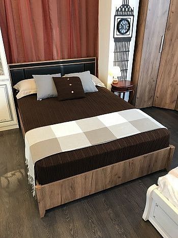 Кровать двуспальная Глазов-Мебель Nature Н000775