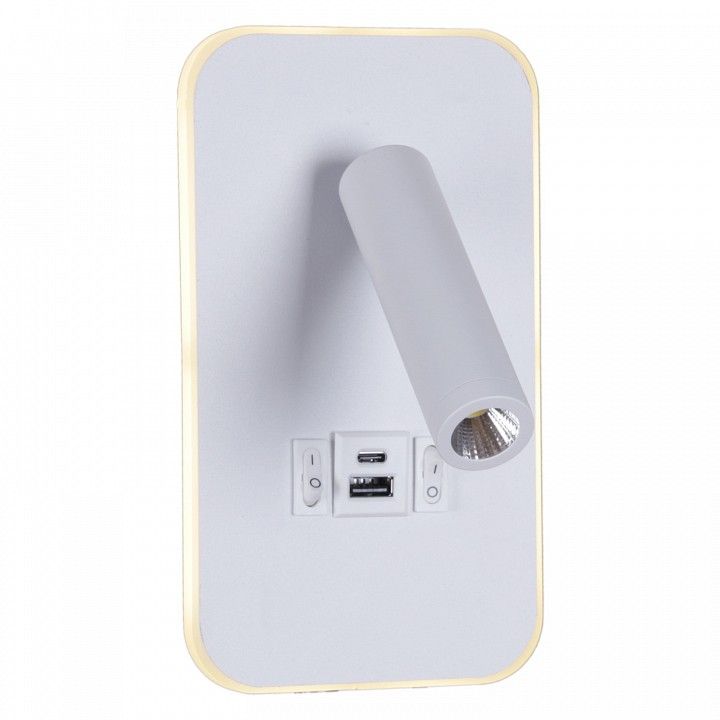 Бра Reluce 86204 86204-9.2-001KT LED12W+USB WT